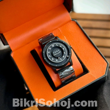 Sabr Magnetic Ball Unique Watch for Men – Black Classic